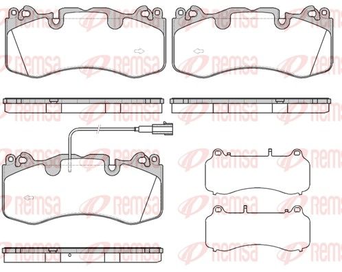 REMSA 1723.01 Brake Pad Set, disc brake