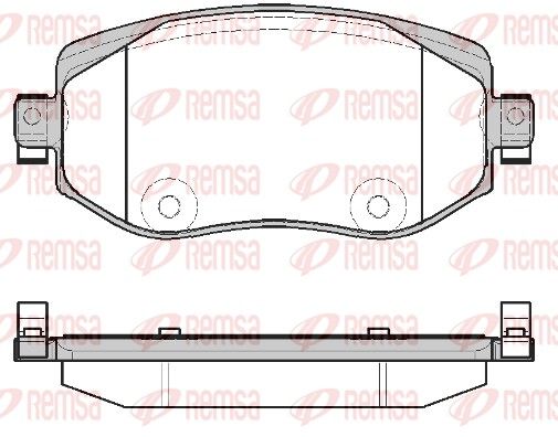 REMSA 1724.08 Brake Pad Set, disc brake