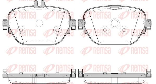REMSA 1725.08 Brake Pad Set, disc brake