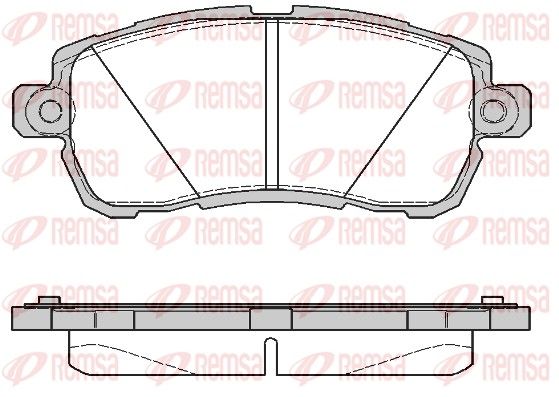 REMSA 1728.00 Brake Pad Set, disc brake