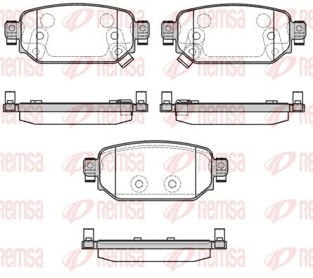 REMSA 1731.02 Brake Pad Set, disc brake