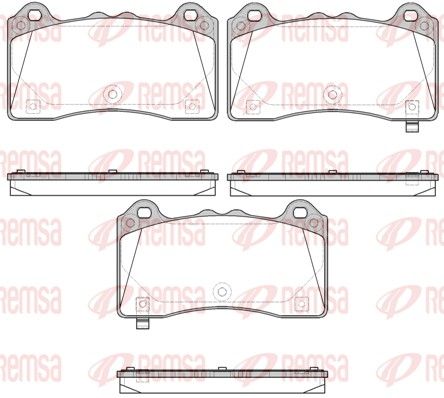 REMSA 1736.02 Brake Pad Set, disc brake