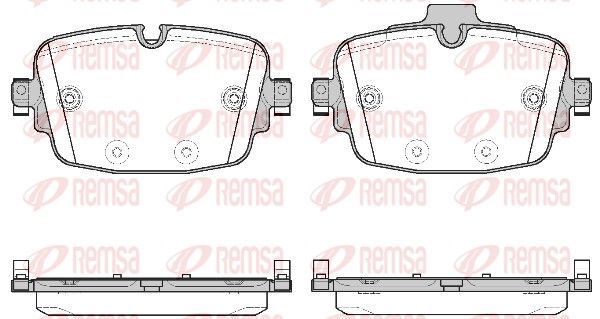 REMSA 1739.00 Brake Pad Set, disc brake