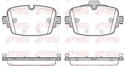 Brake Pad Set, disc brake REMSA 1739.00