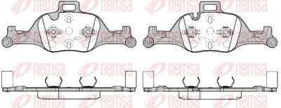 Brake Pad Set, disc brake REMSA 1740.00