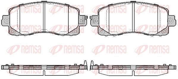 REMSA 1741.04 Brake Pad Set, disc brake