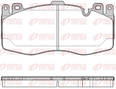 Brake Pad Set, disc brake REMSA 1742.00
