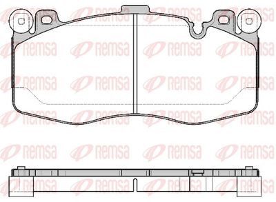 Brake Pad Set, disc brake REMSA 1742.10