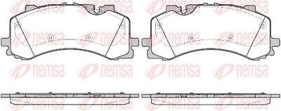 Brake Pad Set, disc brake REMSA 1744.00
