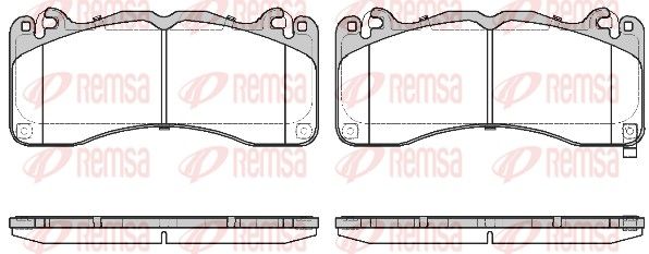 REMSA 1749.02 Brake Pad Set, disc brake