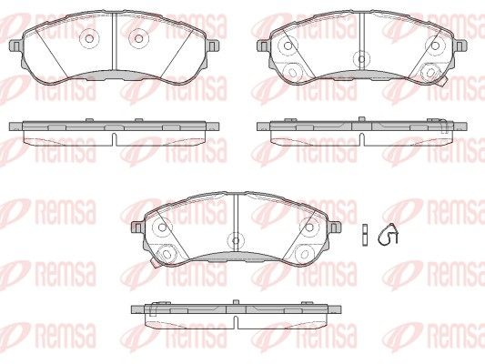 REMSA 1750.12 Brake Pad Set, disc brake