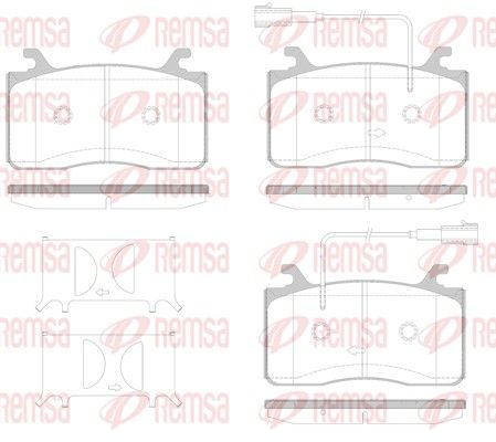 REMSA 1759.12 Brake Pad Set, disc brake