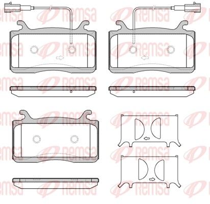 REMSA 1759.22 Brake Pad Set, disc brake