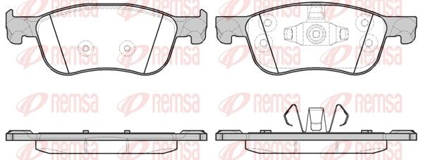 REMSA 1776.00 Brake Pad Set, disc brake