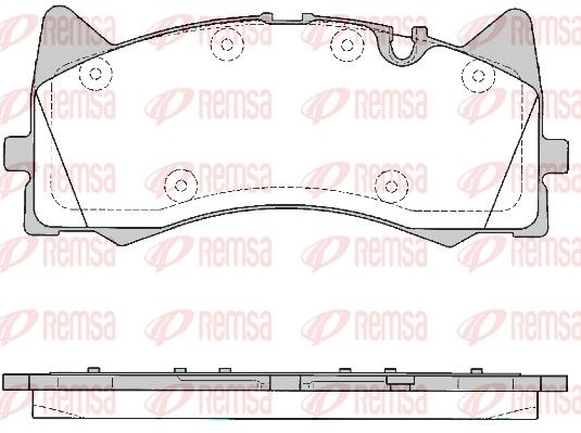 REMSA 1781.00 Brake Pad Set, disc brake