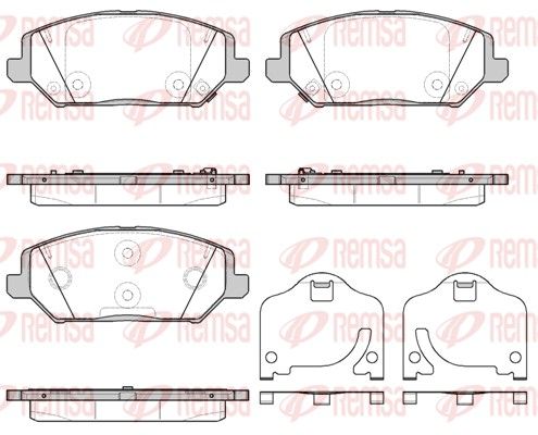 REMSA 1783.02 Brake Pad Set, disc brake
