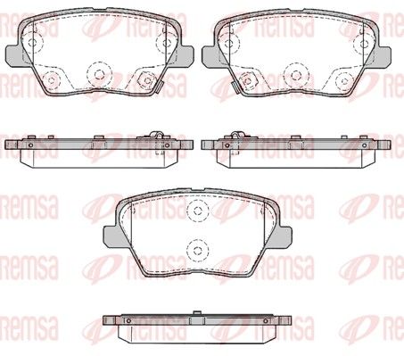 REMSA 1784.02 Brake Pad Set, disc brake