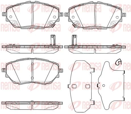 REMSA 1786.02 Brake Pad Set, disc brake