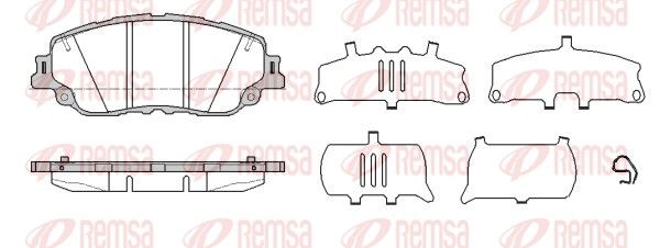 REMSA 1787.10 Brake Pad Set, disc brake
