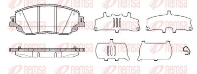 Brake Pad Set, disc brake REMSA 1787.10