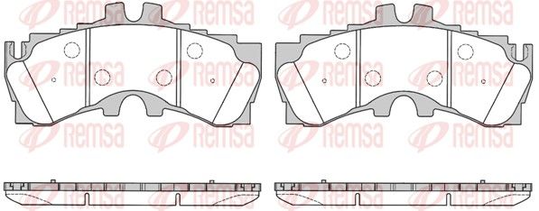 REMSA 1789.00 Brake Pad Set, disc brake