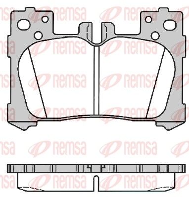 Brake Pad Set, disc brake REMSA 1791.00