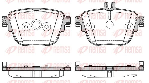 REMSA 1792.00 Brake Pad Set, disc brake