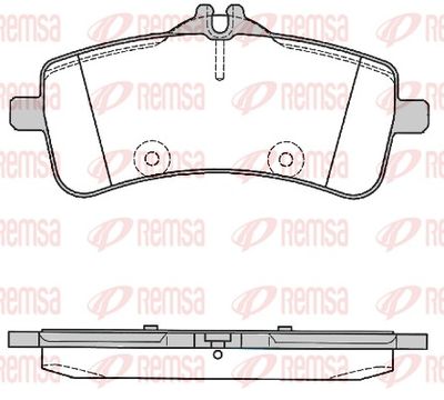 Brake Pad Set, disc brake REMSA 1794.00