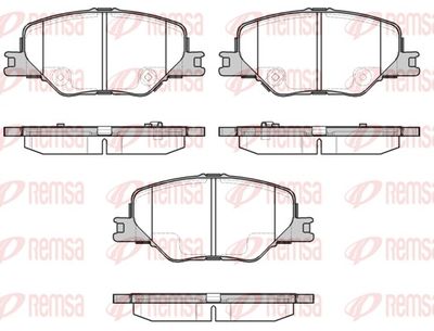 Brake Pad Set, disc brake REMSA 1795.02