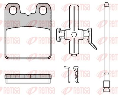 Brake Pad Set, disc brake REMSA 1797.00