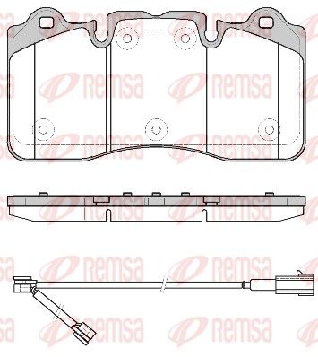 REMSA 1798.00 Brake Pad Set, disc brake