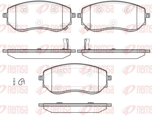 REMSA 1801.02 Brake Pad Set, disc brake