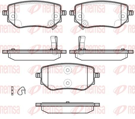 REMSA 1802.02 Brake Pad Set, disc brake