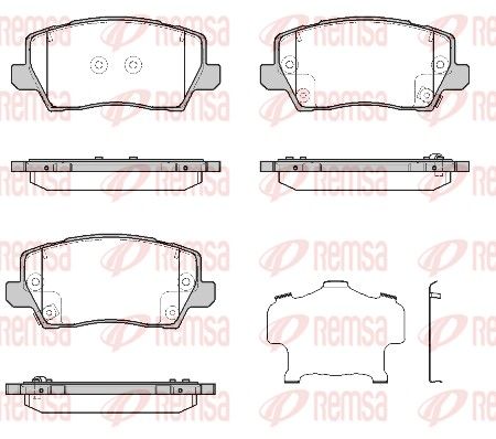 REMSA 1803.02 Brake Pad Set, disc brake