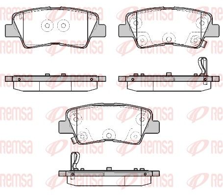 REMSA 1807.12 Brake Pad Set, disc brake