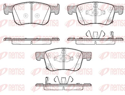 REMSA 1808.02 Brake Pad Set, disc brake
