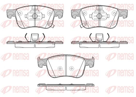 REMSA 1808.12 Brake Pad Set, disc brake