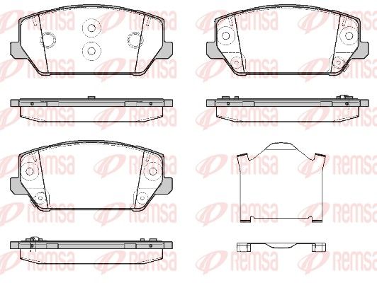REMSA 1809.02 Brake Pad Set, disc brake