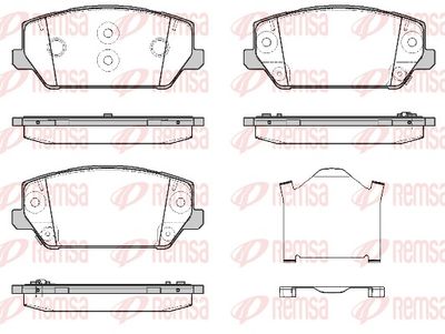 Brake Pad Set, disc brake REMSA 1809.02