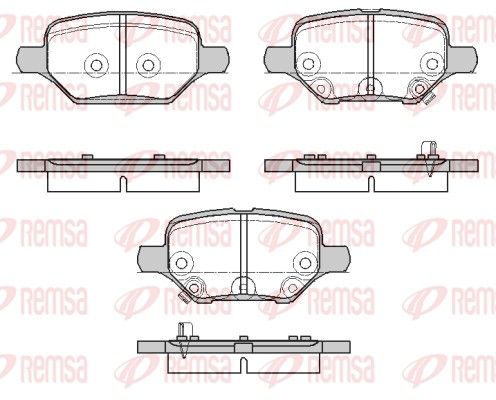 REMSA 1810.02 Brake Pad Set, disc brake