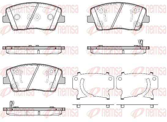 REMSA 1811.02 Brake Pad Set, disc brake