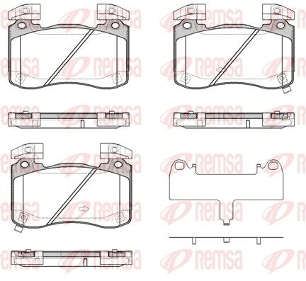 REMSA 1813.02 Brake Pad Set, disc brake