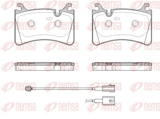 REMSA 1817.02 Brake Pad Set, disc brake