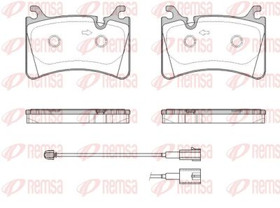 Brake Pad Set, disc brake REMSA 1817.02