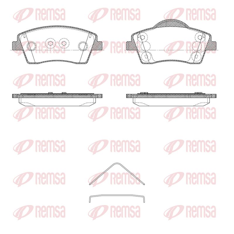 REMSA 1818.00 Brake Pad Set, disc brake