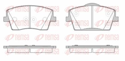 Brake Pad Set, disc brake REMSA 1823.00