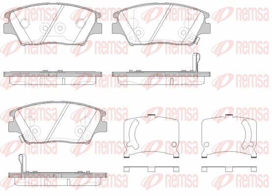 REMSA 1824.02 Brake Pad Set, disc brake
