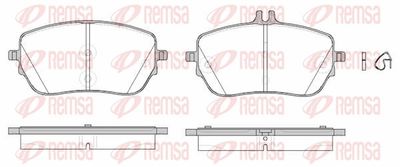 Brake Pad Set, disc brake REMSA 1827.00