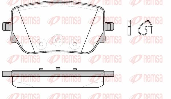 REMSA 1829.00 Brake Pad Set, disc brake