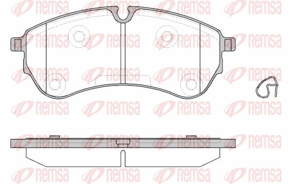 REMSA 1830.00 Brake Pad Set, disc brake